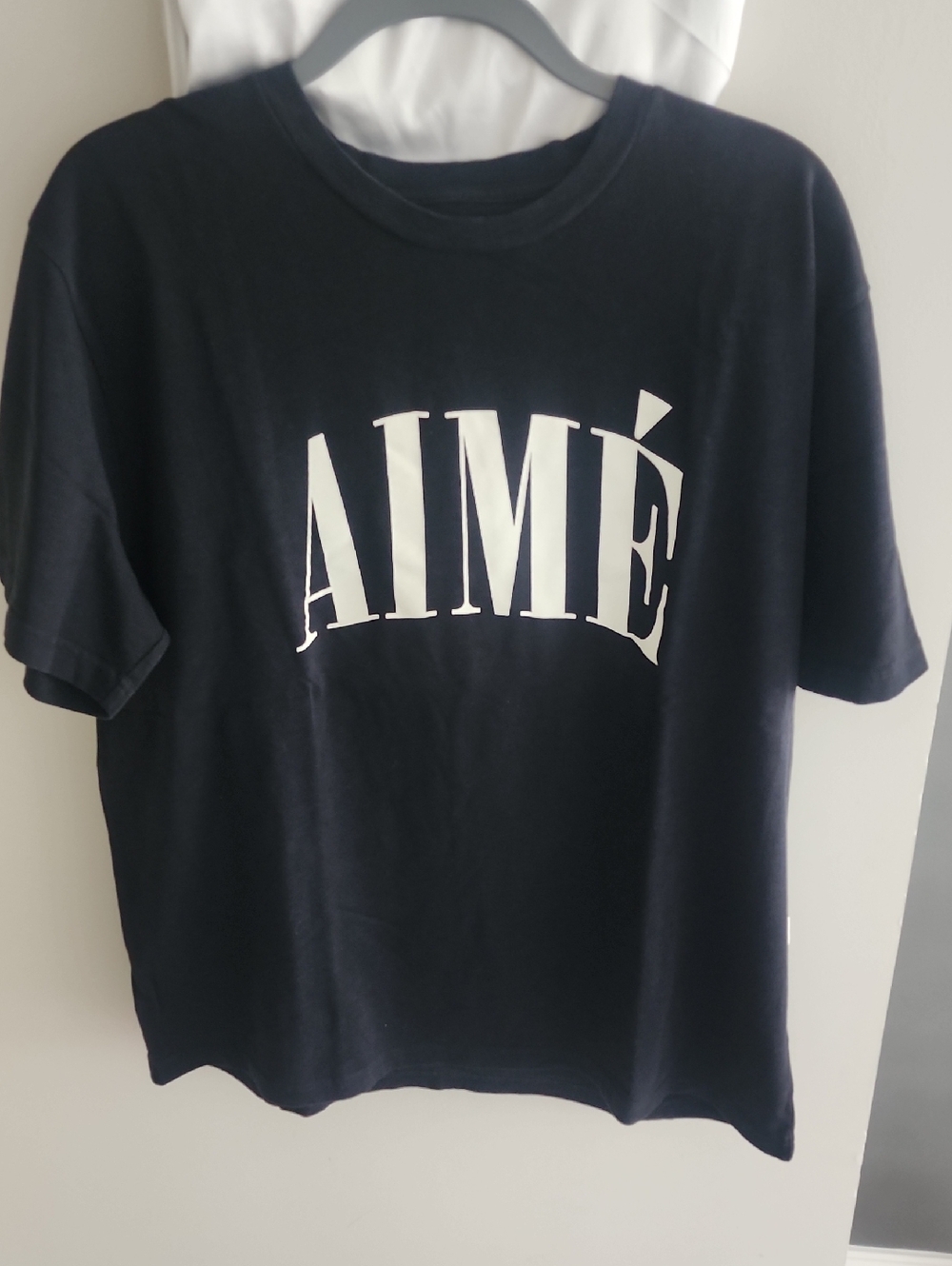 Aime Leon Dore Black Tee with Gold Logo Label